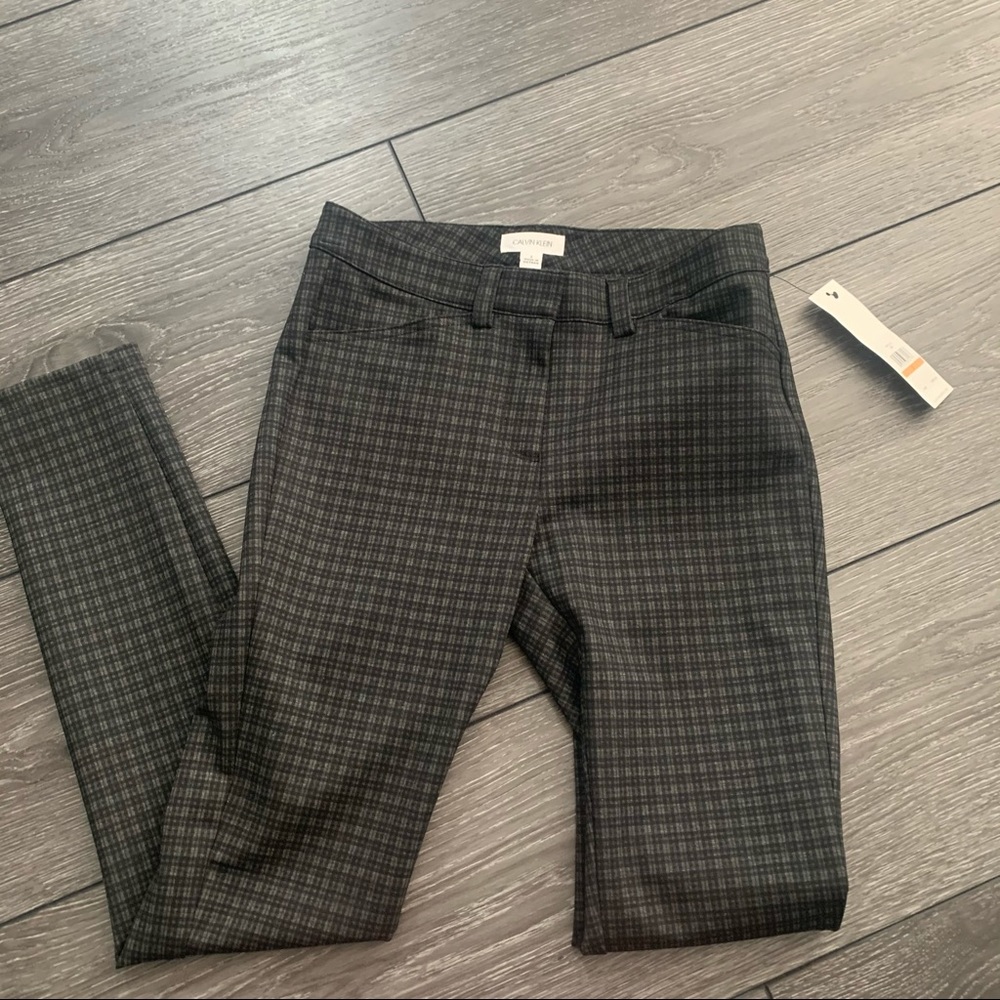 Calvin Klein Black and olive green pants